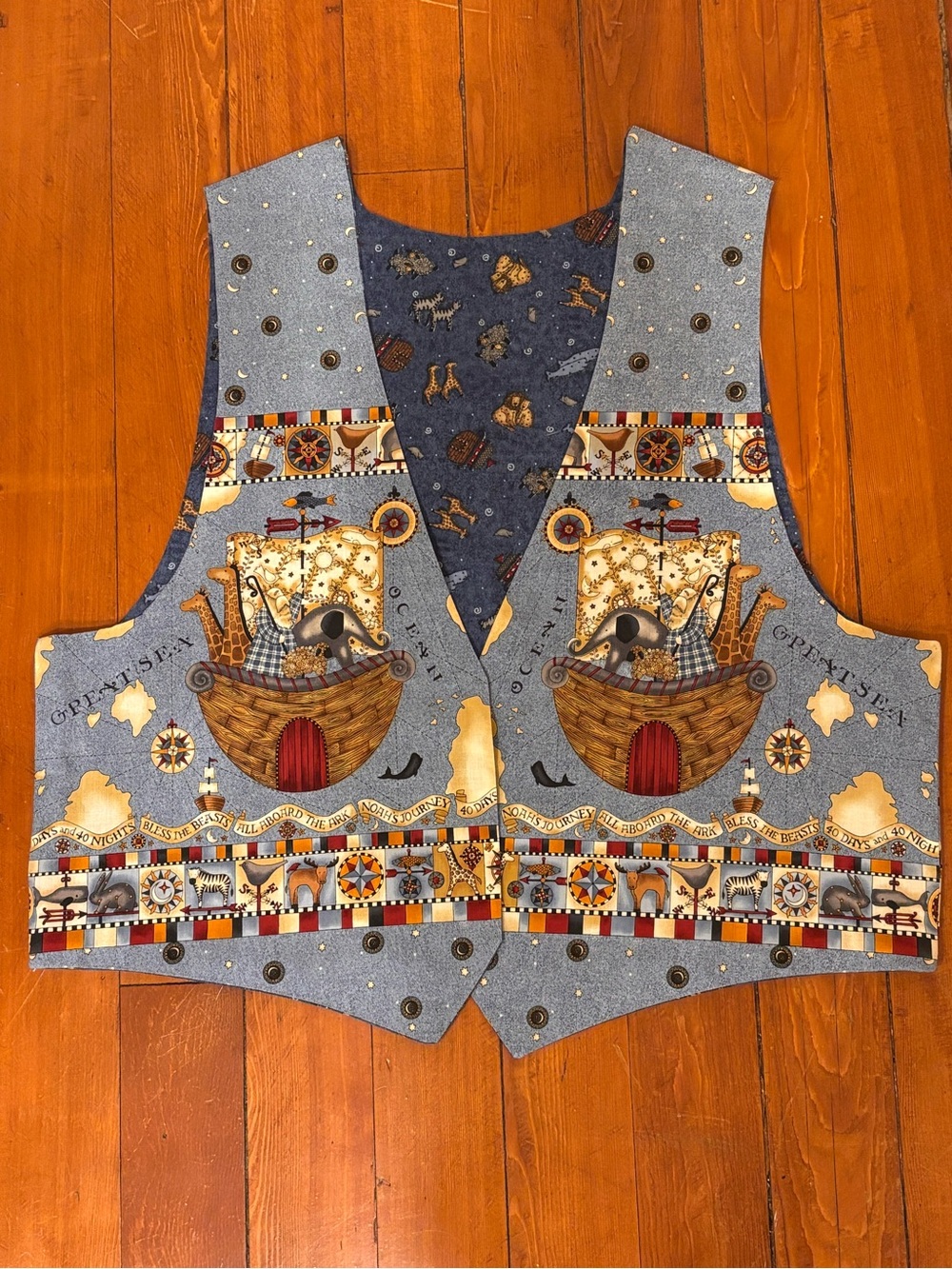Handmade Noah’s Ark Vest XL Mary Katherine Gallagher SNL Inspired Costume